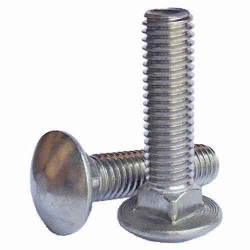 CB122S 1/2"-13 X 2" Carriage Bolt, 18-8 Stainless
