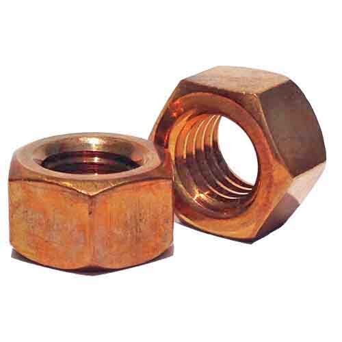 5/16"-18  Finished Hex Nut, Coarse, Silicon Bronze