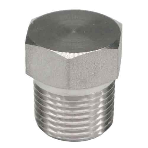 HHP38FT3S304 3/8" Hex Head Plug, Forged, Threaded, Class 3000, T304/304L Stainless