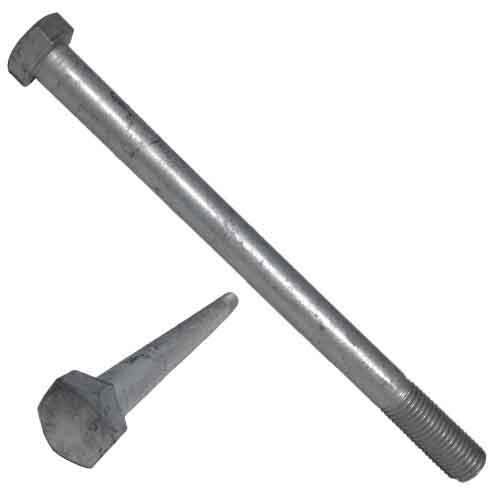 2C387G 3/8"-16 X 7" Hex Bolt, A307 Grade A, Coarse, HDG