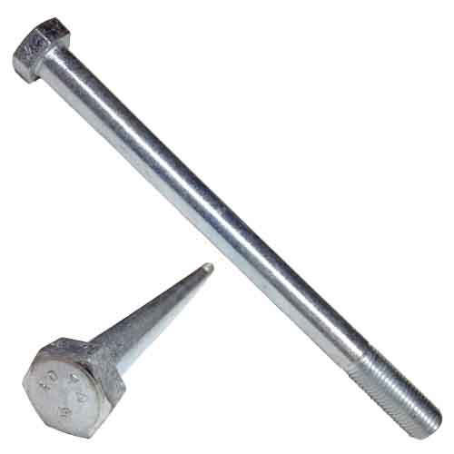 2C12712 1/2"-13 X 7-1/2" Hex Bolt, A307 Grade A, Coarse, Zinc