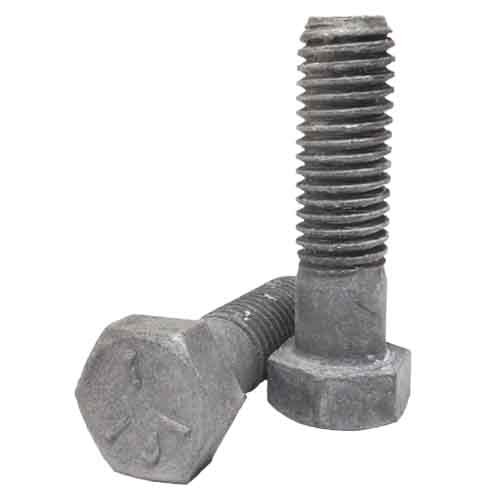 5C114512G 1-1/4"-7 X 5-1/2" Hex Cap Screw, Grade 5 (SAE J429), Coarse, HDG