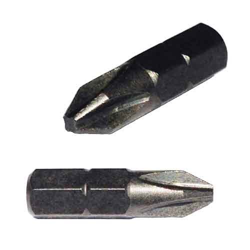 4462 #2 Phillips Insert Bit, 1" Long, 1/4" Hex, LIMITED CLEARANCE