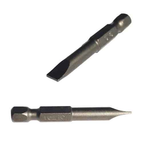 #5 Slotted Insert Bit, 2" Long, 1/4" Hex Power Drive