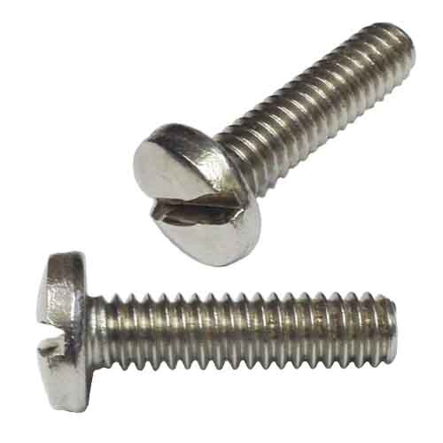 BMSF0102S #10-32 X 2" Binder Head, Slotted, Machine Screw, Fine, 18-8 Stainless