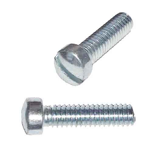 Pack of 10 Fillister Head Plain Finish Stainless Steel Panel Screw 7/8 Length Slotted Drive #10-24 Threads