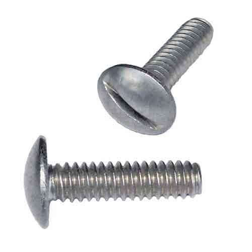 TMS0101S #10-24 x 1" Truss Head, Slotted, Machine Screw, Coarse, 18-8 Stainless