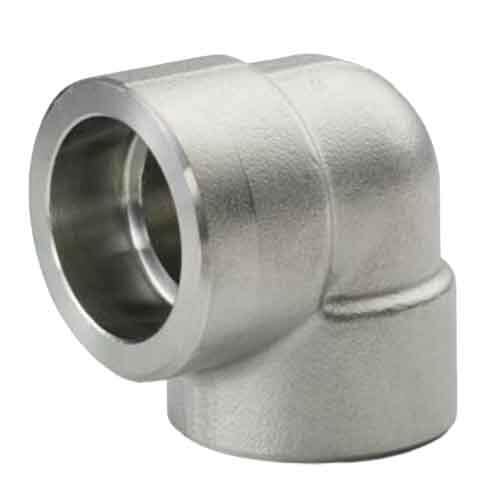 90EL112SW3S316 1-1/2" 90 Deg. Elbow, Forged 3000#, Socket Weld, T316/316L Stainless