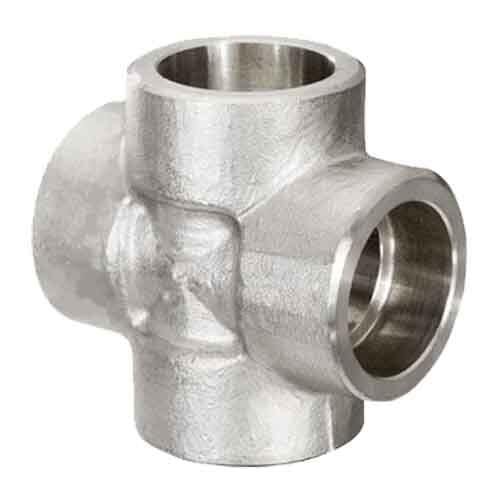 CRS114FSW3S304 1-1/4" Cross, Forged, Socket Weld, Class 3000, T304/304L Stainless