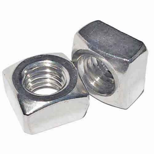 SQN14S 1/4"-20 Square Nut, Coarse, 18-8 Stainless