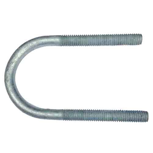 137UB1412G 1/4"-20 X 1/2" Pipe Size, U-Bolt, Fig.137 (Long Tangent), Carbon Steel, HDG