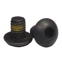 BSCS614NPA #6-32 x 1/4" Button Socket Cap Screw, w/Nylon Pellet, Coarse, Alloy, Black Oxide