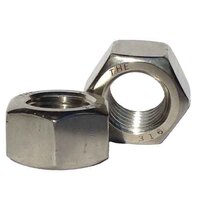 HN716S316 7/16"-14 Finished Hex Nut, Coarse, 316 Stainless