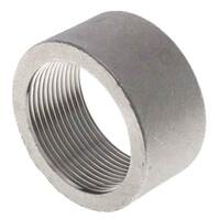 HCPL114FT3S304 1-1/4" Half Coupling, Forged, Threaded, Class 3000, T304/304L Stainless