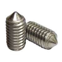 #6-32 x 3/16" Socket Set Screw, Cone Point, Coarse, 18-8 Stainless