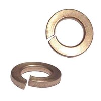 #12 Regular Split Lock Washer, Silicon Bronze